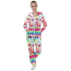 Pattern Decorated Schoolbus Tie Dye Women s Tracksuit