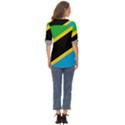 Flag Of Tanzania Zip Up Long Sleeve Blouse View4