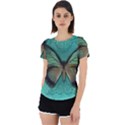 Butterfly Background Vintage Old Grunge Back Cut Out Sport T-Shirt View1