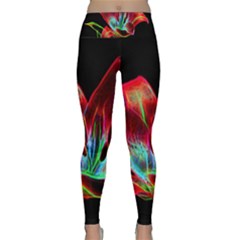 Flower Pattern-design-abstract-background Lightweight Velour Classic Yoga Leggings