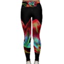 Flower Pattern-design-abstract-background Lightweight Velour Classic Yoga Leggings View2