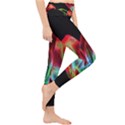 Flower Pattern-design-abstract-background Lightweight Velour Classic Yoga Leggings View4