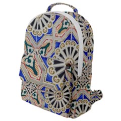 Ceramic-portugal-tiles-wall- Flap Pocket Backpack (small) by Amaryn4rt