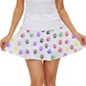 Paw Prints Background Women s Skort View1