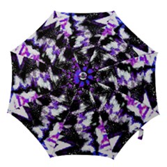 Abstract Canvas-acrylic-digital-design Hook Handle Umbrellas (small) by Amaryn4rt