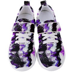 Abstract Canvas-acrylic-digital-design Women s Velcro Strap Shoes