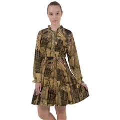 Cologne-church-evening-showplace All Frills Chiffon Dress