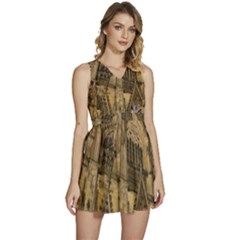 Cologne-church-evening-showplace Sleeveless High Waist Mini Dress