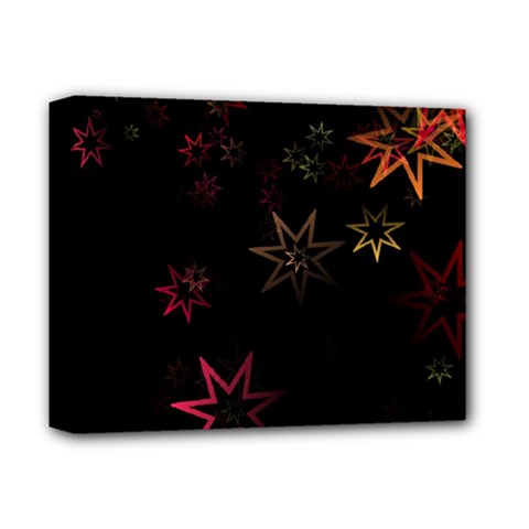 Christmas-background-motif-star Deluxe Canvas 14  X 11  (stretched) by Amaryn4rt