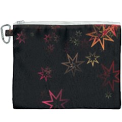 Christmas-background-motif-star Canvas Cosmetic Bag (xxxl) by Amaryn4rt