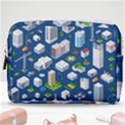 Isometric-seamless-pattern-megapolis Make Up Pouch (Medium) View1