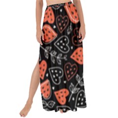 Seamless-vector-pattern-with-watermelons-hearts-mint Maxi Chiffon Tie-up Sarong