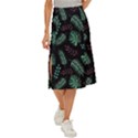 Seamless Bakery Vector Pattern Midi Panel Skirt View1