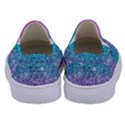Pink And Turquoise Glitter Kids  Canvas Slip Ons View4