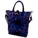 Abstract Beam Blast Buckle Top Tote Bag View1