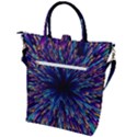 Abstract Beam Blast Buckle Top Tote Bag View2