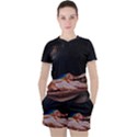 Retro Vintage Space Galaxy Women s T-Shirt and Shorts Set View1