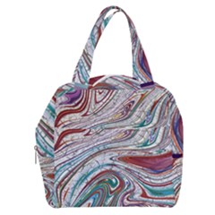 Abstract Background Ornamental Boxy Hand Bag