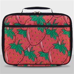Texture Sweet Strawberry Dessert Food Summer Pattern Full Print Lunch Bag