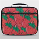 Texture Sweet Strawberry Dessert Food Summer Pattern Full Print Lunch Bag View1