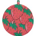 Texture Sweet Strawberry Dessert Food Summer Pattern Round Trivet View1