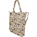Junk Food Hipster Pattern Shoulder Tote Bag View2