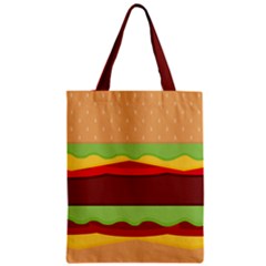 Cake Cute Burger Zipper Classic Tote Bag by Dutashop