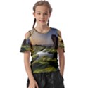 Coast Algae Sea Beach Shore Kids  Butterfly Cutout T-Shirt View1