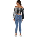 Whitney Museum Of American Art Long Sleeve Crinkled Weave Crop Top View4