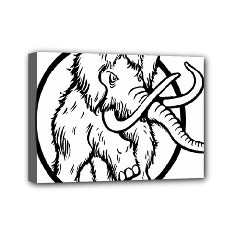 Mammoth Elephant Strong Mini Canvas 7  X 5  (stretched)