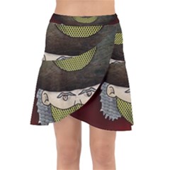 Illustration Drawing Vector Color Wrap Front Skirt