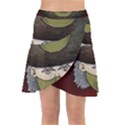 Illustration Drawing Vector Color Wrap Front Skirt View1