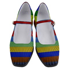 Pattern Background Women s Mary Jane Shoes