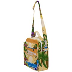 Vector Graphic Clipart Beach House Crossbody Day Bag