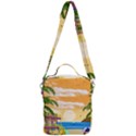Vector Graphic Clipart Beach House Crossbody Day Bag View3