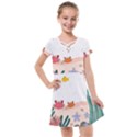 Cartoon Marine Life Marine Drawing Kids  Cross Web Dress View1