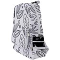 Leaves Plants Doodle Drawing Travelers  Backpack View1