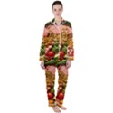 Fruit Snack Diet Bio Food Healthy Women s Long Sleeve Satin Pajamas Set	 View1