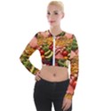 Fruit Snack Diet Bio Food Healthy Long Sleeve Cropped Velvet Jacket View1