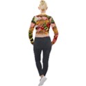 Fruit Snack Diet Bio Food Healthy Long Sleeve Cropped Velvet Jacket View2