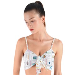 Illustrations Startup Business Organization Woven Tie Front Bralet