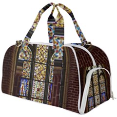 Stained Glass Window Old Antique Burner Gym Duffel Bag