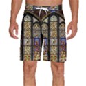 Stained Glass Window Old Antique Men s Beach Shorts View1