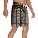 Stained Glass Window Old Antique Men s Beach Shorts View3