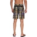 Stained Glass Window Old Antique Men s Beach Shorts View4