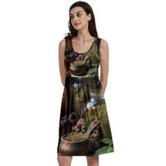 Apothecary Old Herbs Natural Classic Skater Dress by Sarkoni