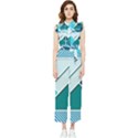 Logo Concept Banner Header Idea Women s Frill Top Chiffon Jumpsuit View1