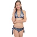 Mature Black Auto Altreifen Rubber Pattern Texture Car Tie It Up Bikini Set View1