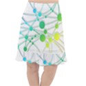 Network Connection Structure Knot Fishtail Chiffon Skirt View1