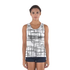 Structure Pattern Network Sport Tank Top 